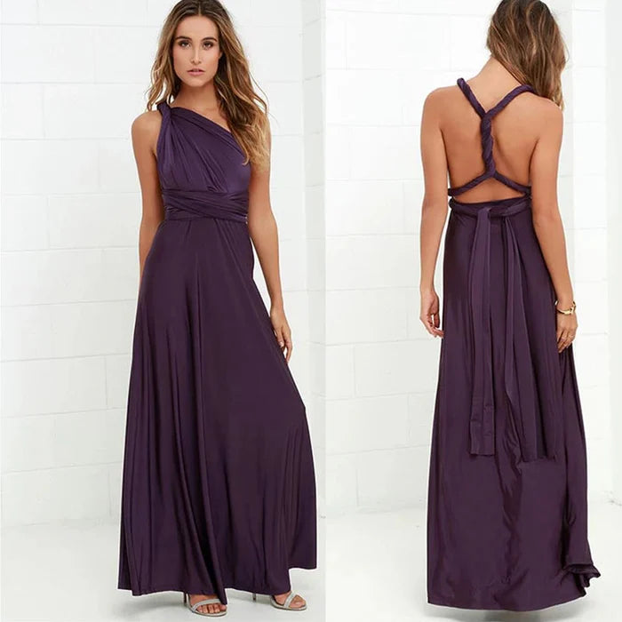 Megania™ – Robe Longue Femme Élégante avec Taille Élastique Confortable