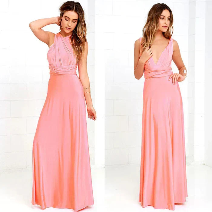 Megania™ – Robe Longue Femme Élégante avec Taille Élastique Confortable