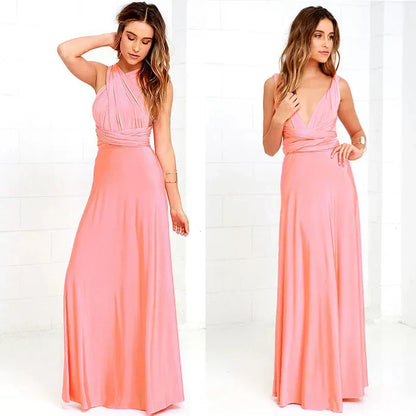 Megania™ – Robe Longue Femme Élégante avec Taille Élastique Confortable