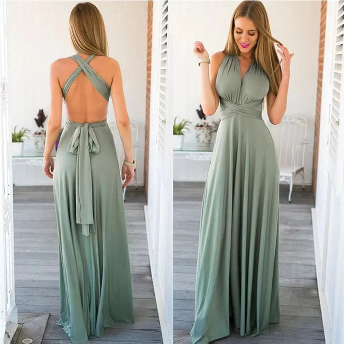 Megania™ – Robe Longue Femme Élégante avec Taille Élastique Confortable