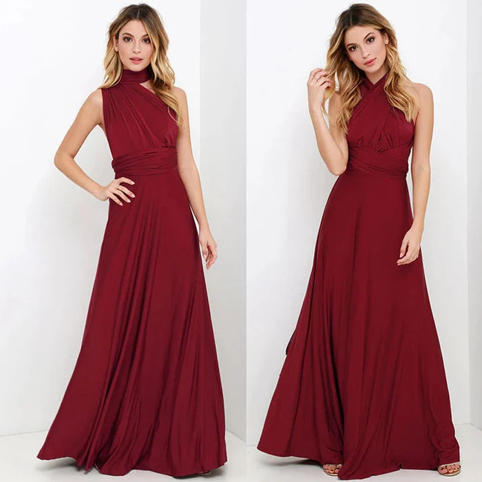 Megania™ – Robe Longue Femme Élégante avec Taille Élastique Confortable