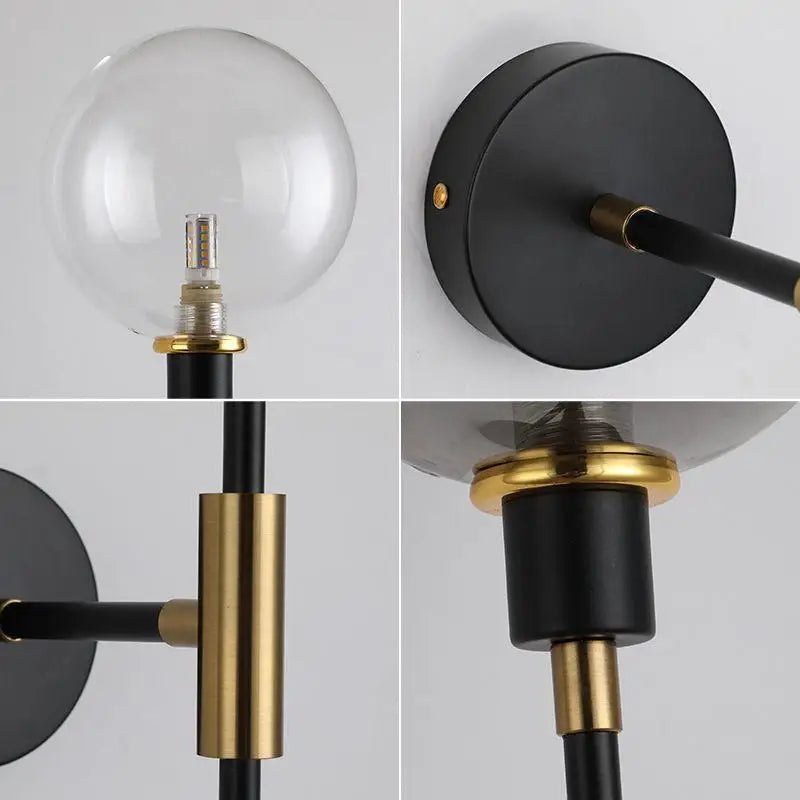 Meilora™ – Applique Murale LED Noire Moderne Vintage avec Éclairage Chaud