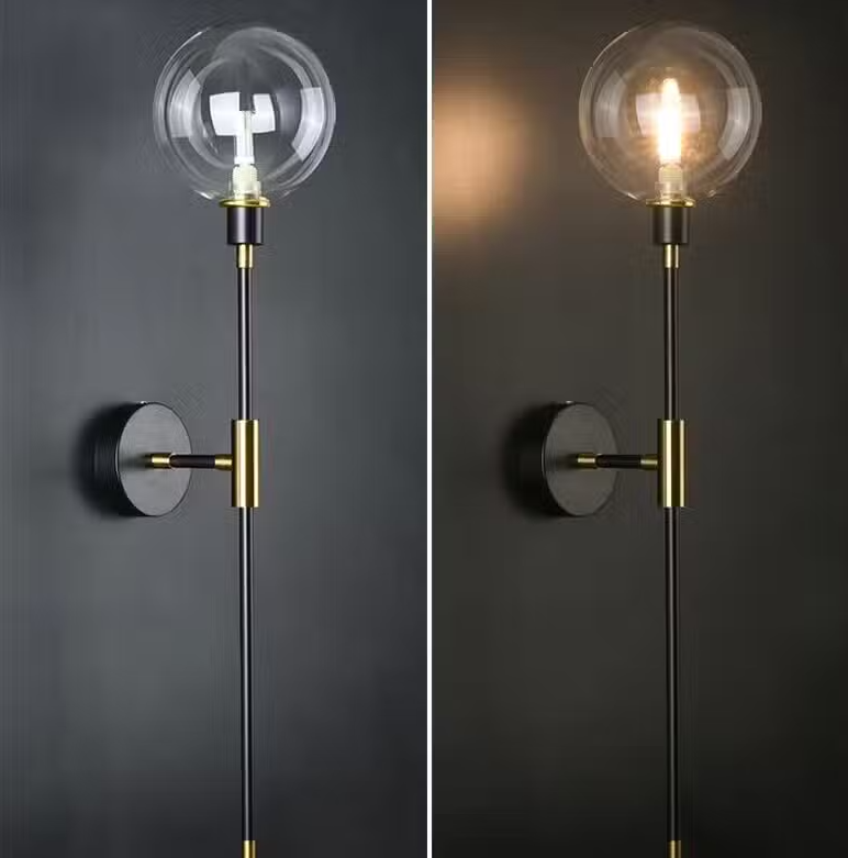 Meilora™ – Applique Murale LED Noire Moderne Vintage avec Éclairage Chaud