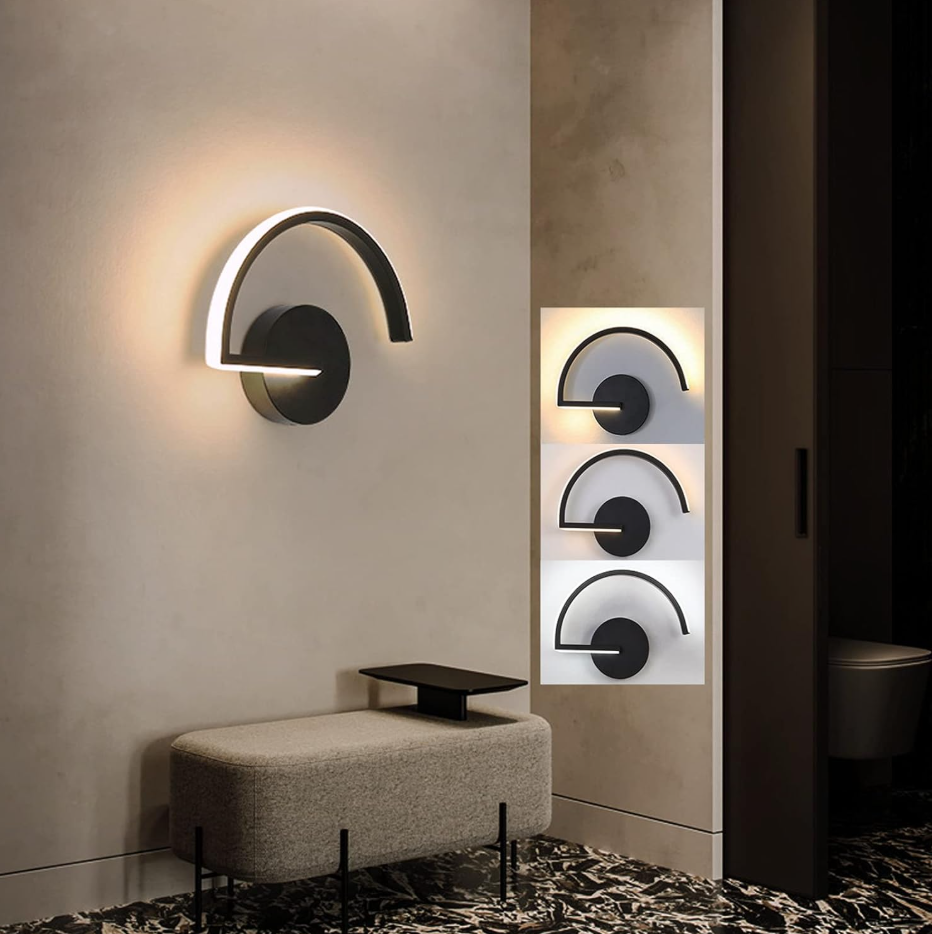 Meilux™ – Applique Murale LED Noire Moderne Vintage avec Lumière Chaude