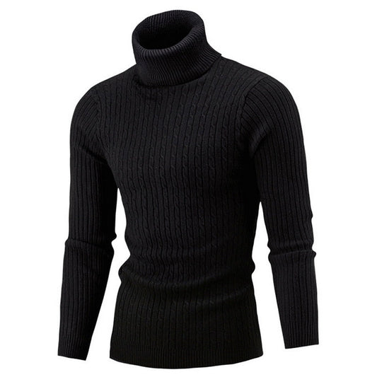 Pull Homme Hiver Col Roulé Doux et Confortable - PanierRoyale