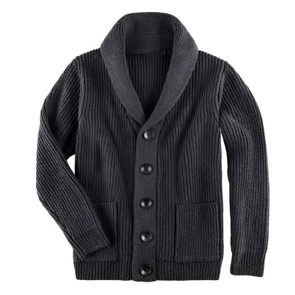 Cardigan Homme Col V en Laine Doux et Chaude - PanierRoyale