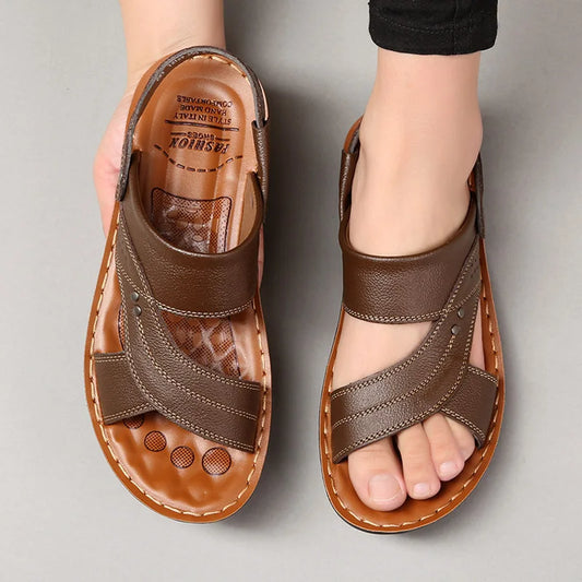 Sandales en Cuir Homme Confort pour Été - BerlinGlamour