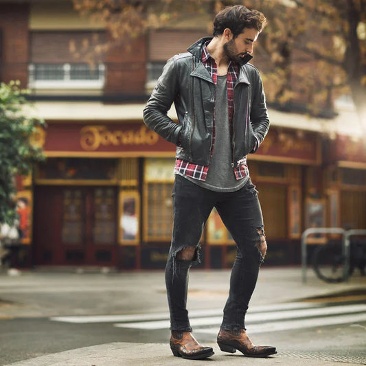 Bottes Cuir Rétro Féminines - PanierRoyale