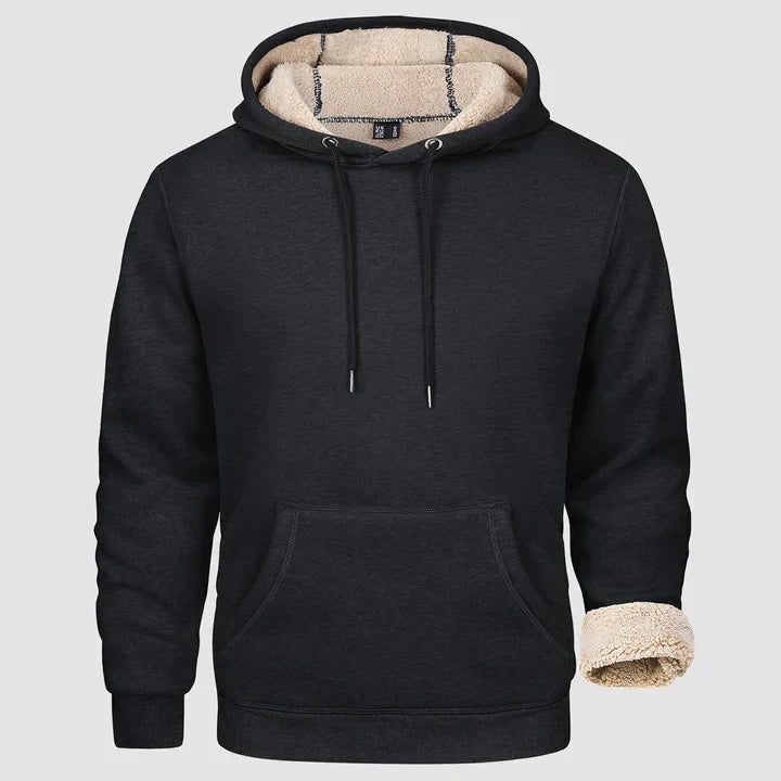 Sweat à Capuche Homme Hiver Doublé et Confortable