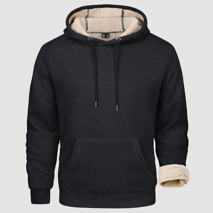 Sweat à Capuche Homme Hiver Doublé et Confortable