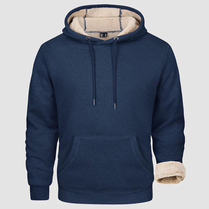 Sweat à Capuche Homme Hiver Doublé et Confortable