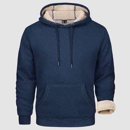 Sweat à Capuche Homme Hiver Doublé et Confortable
