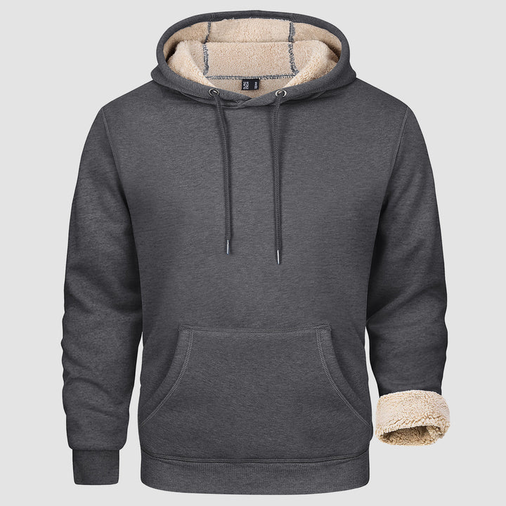 Sweat à Capuche Homme Hiver Doublé et Confortable