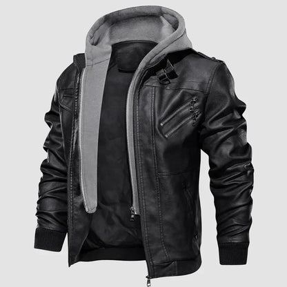 Raoul™ – Blouson Moto Homme en Cuir Élégant et Protecteur Urbain-4