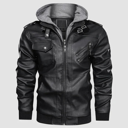 Raoul™ – Blouson Moto Homme en Cuir Élégant et Protecteur Urbain-5