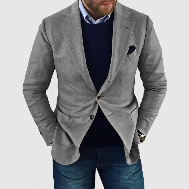 Blazer Homme Détente Un Bouton Élégant