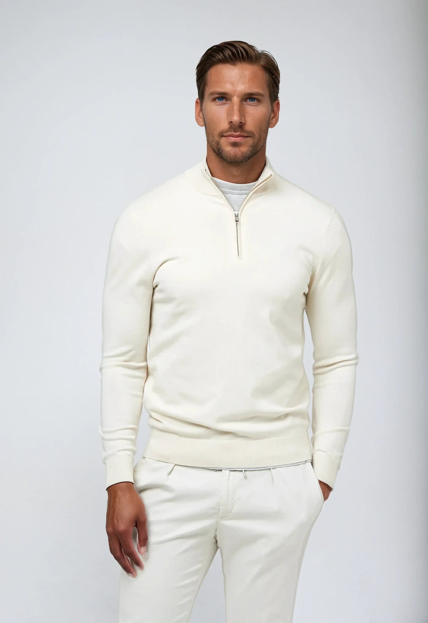 Pull Homme Décontracté à Fermeture Éclair - BerlinGlamour