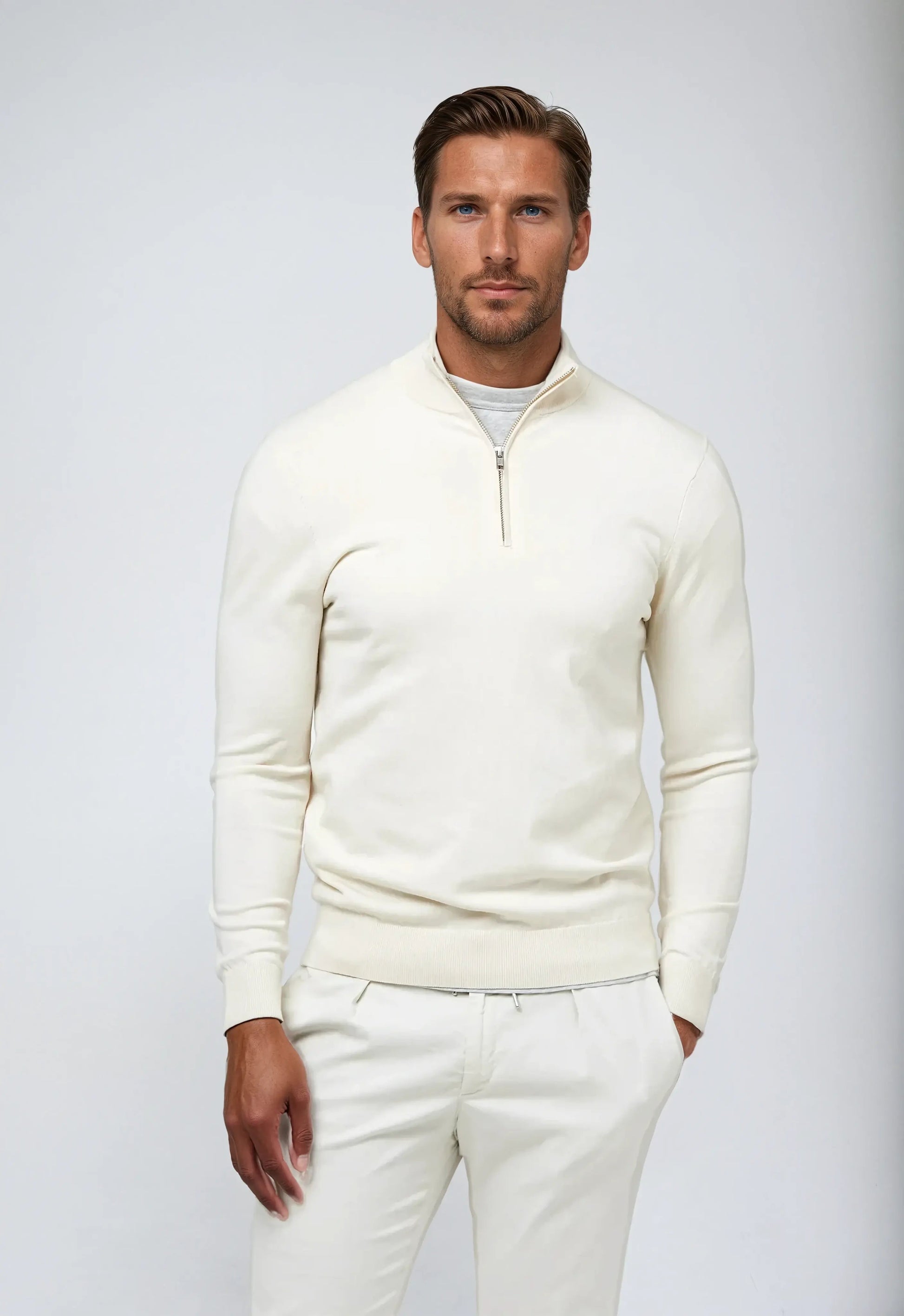 Pull Homme Décontracté à Fermeture Éclair - BerlinGlamour