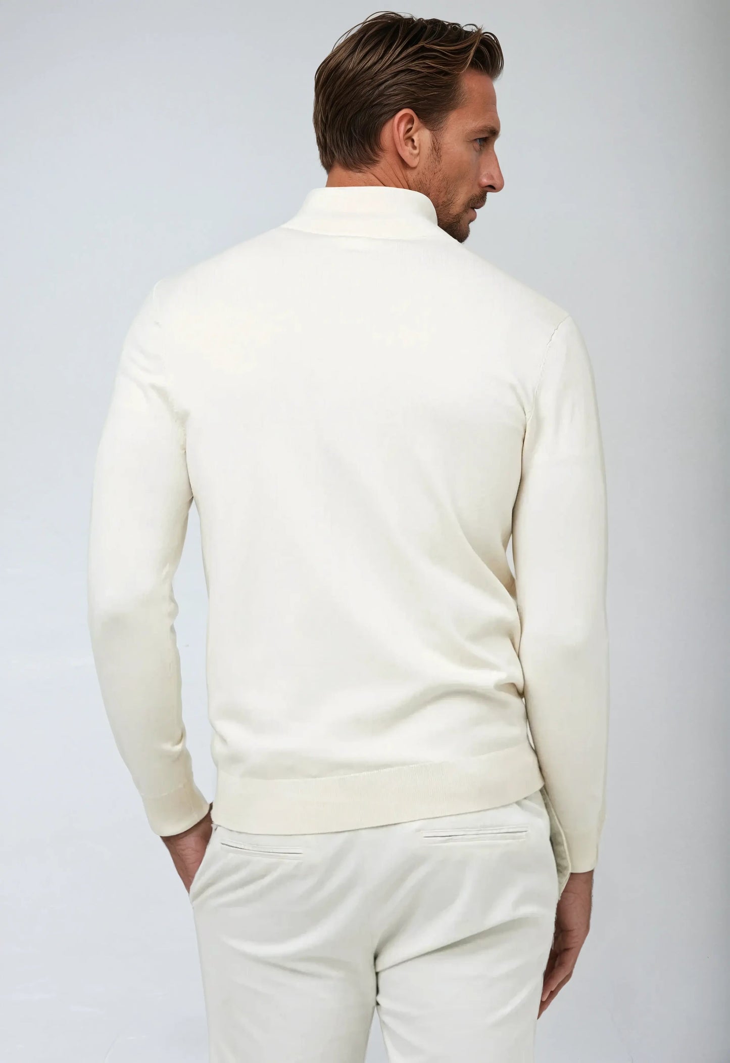 Pull Homme Décontracté à Fermeture Éclair