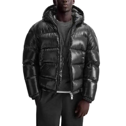 Veste Hiver Homme Noir Étanche et Chaude - PanierRoyale