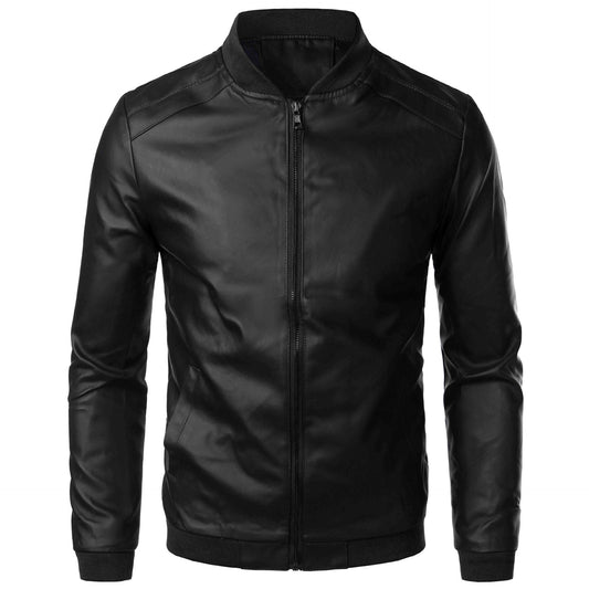 Blouson Cuir Homme Streetwear Moderne Noir - BerlinGlamour