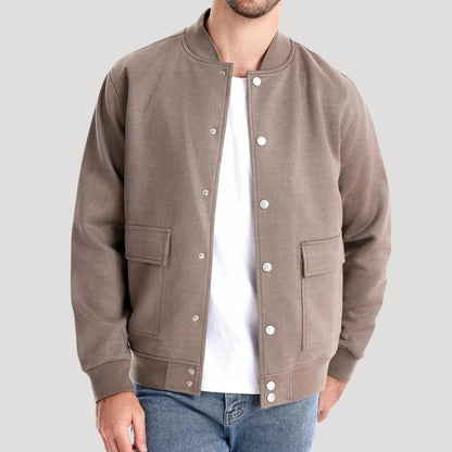 Blouson Cuir Hiver Homme Élégant et Décontracté