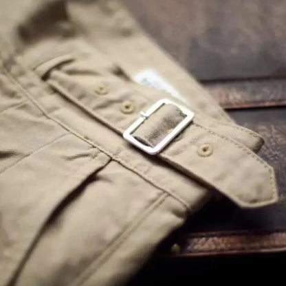 Pantalon Homme Plissé Avant Élégant