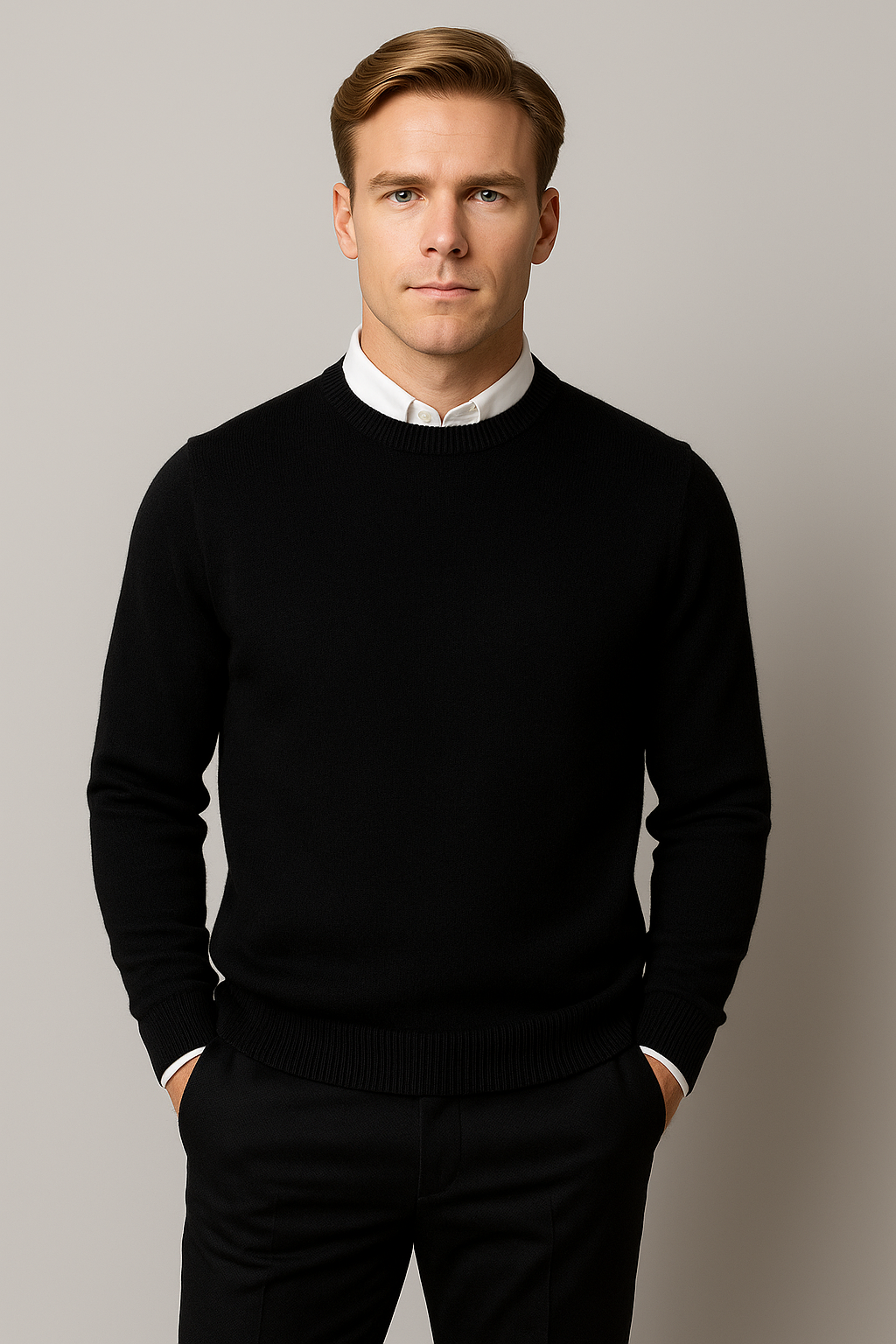 Pull Homme Classique Col Rond Printemps - BerlinGlamour