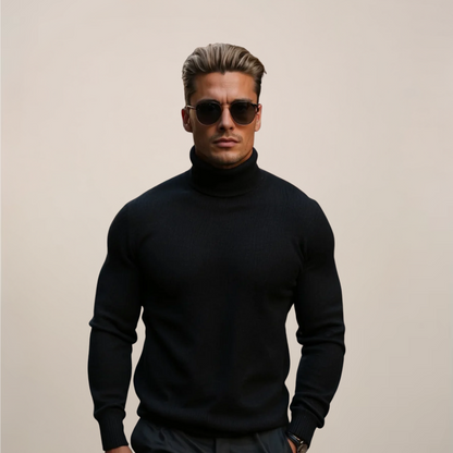 Pull en Maille pour Homme Col Roulé Printemps - BerlinGlamour
