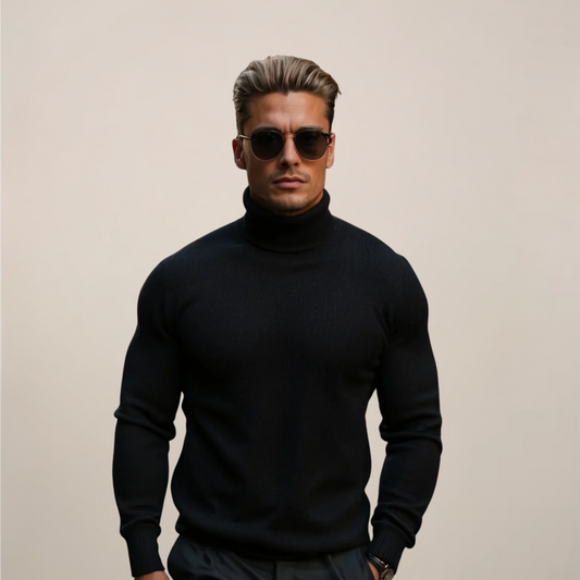 Pull en Maille pour Homme Col Roulé Printemps - BerlinGlamour