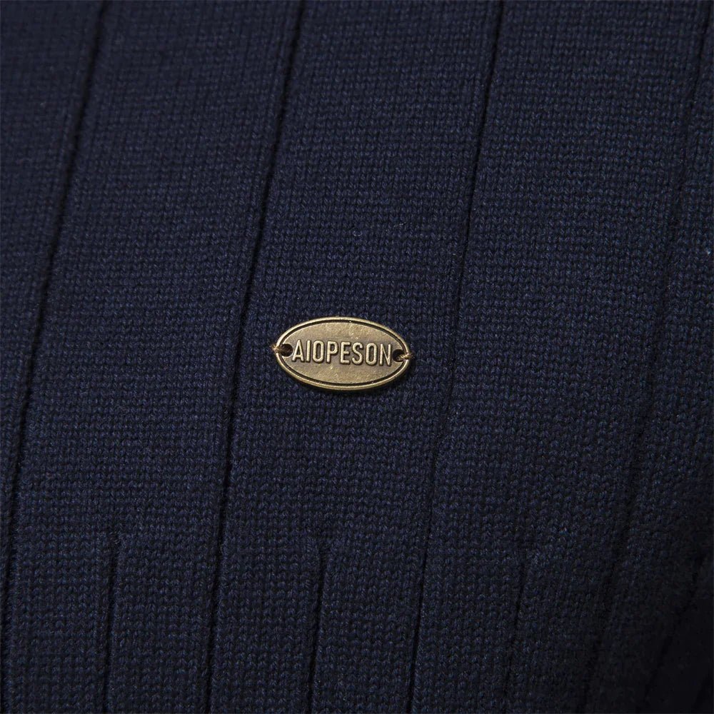 Pull Homme Printemps Col Zip Réversible
