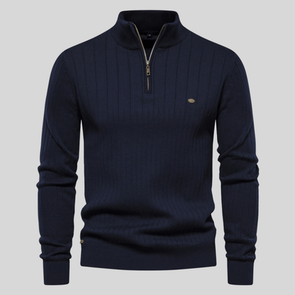 Pull Homme Printemps Col Zip Réversible - BerlinGlamour