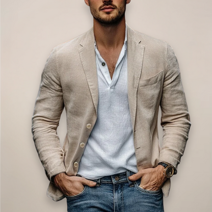 Blazer Homme Décontracté Été Style Moderne - BerlinGlamour