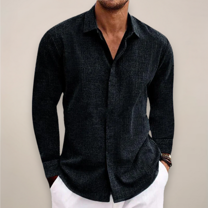 Chemise Homme Manche Longue à Boutons