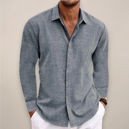 Chemise Homme Manche Longue à Boutons