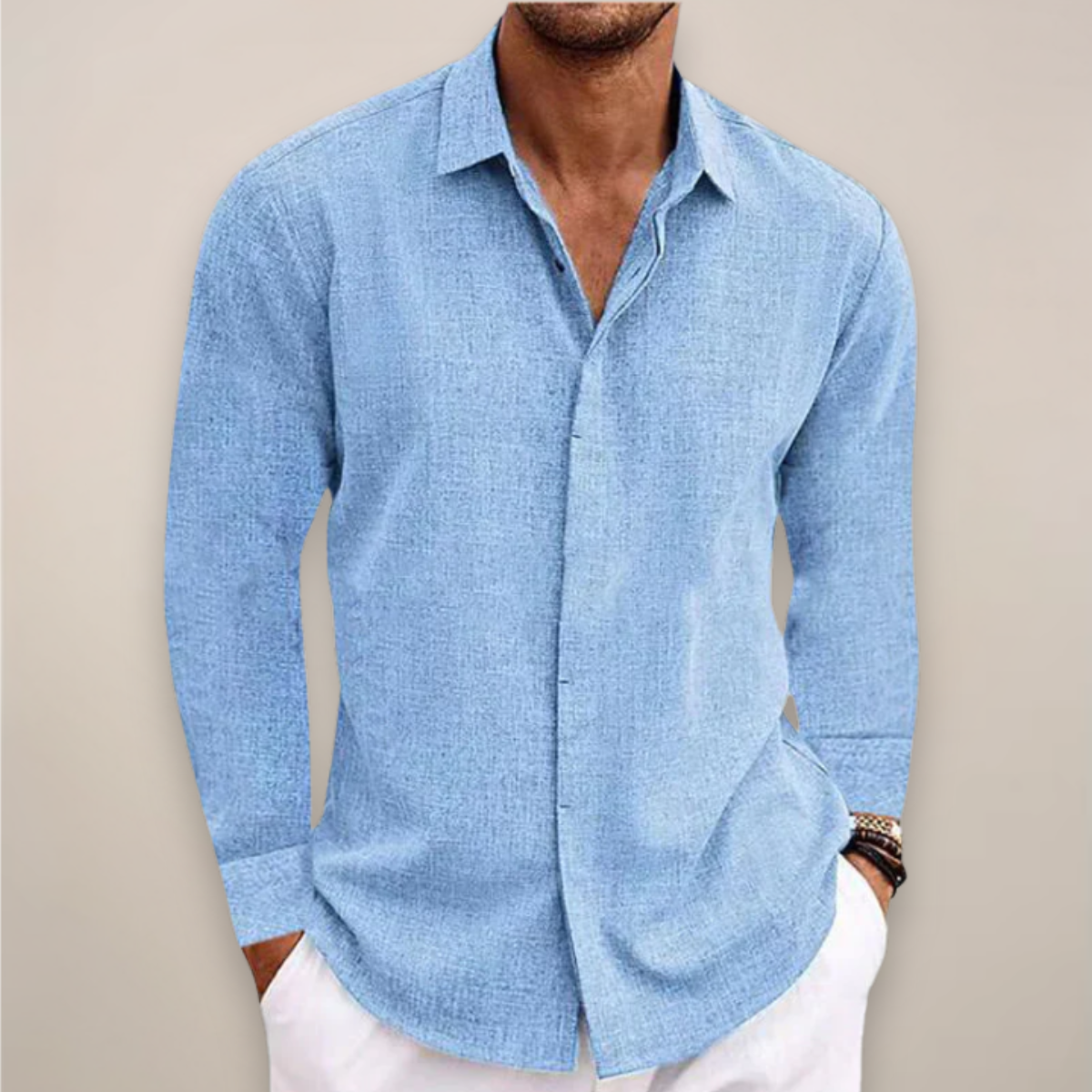 Chemise Homme Manche Longue à Boutons - BerlinGlamour