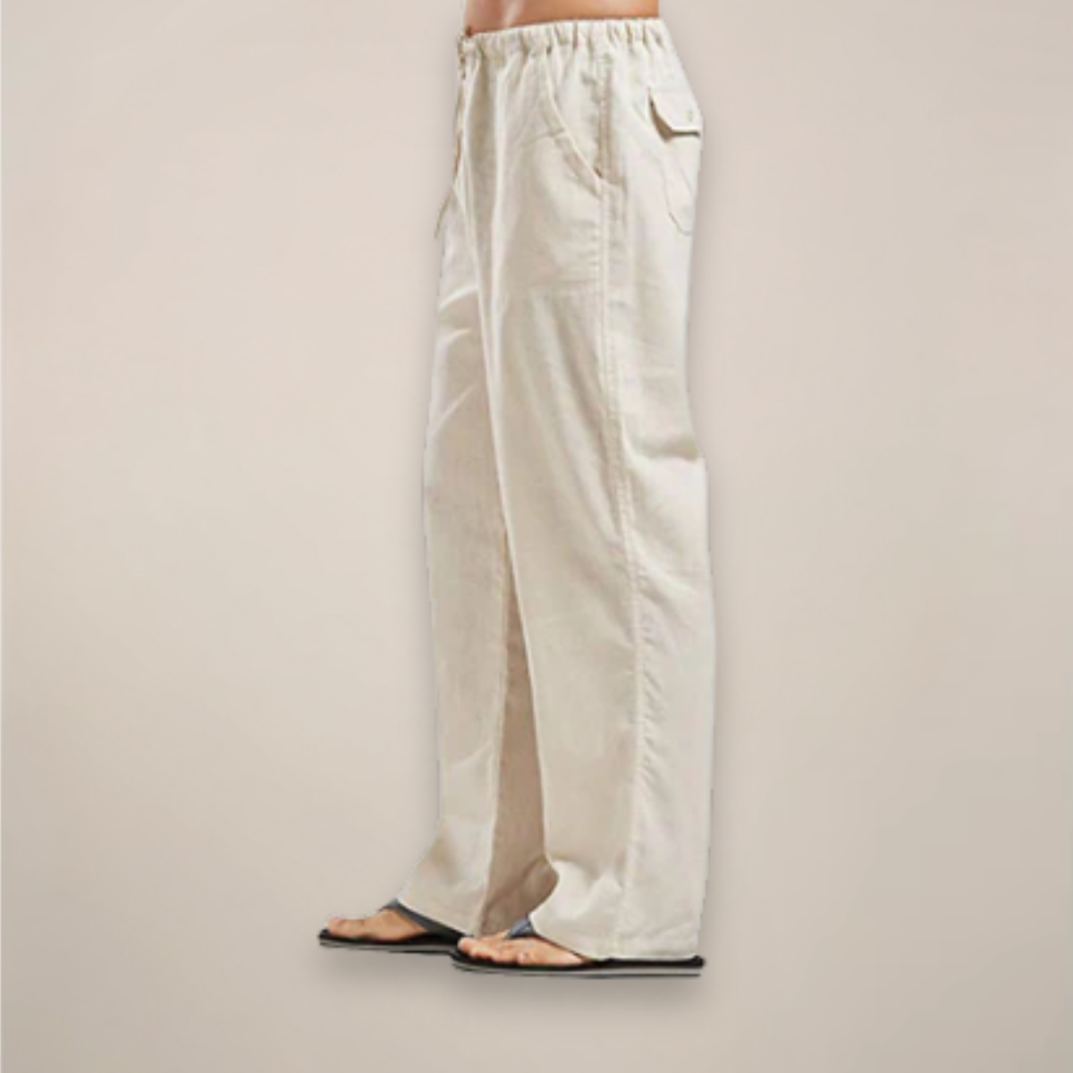 Pantalon Homme Décontracté à Cordons Élastique