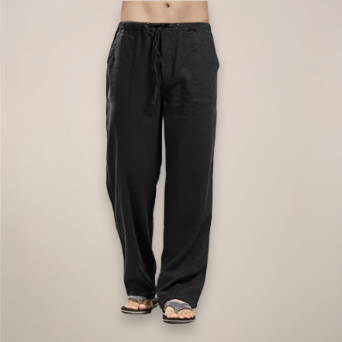 Pantalon Homme Décontracté à Cordons Élastique