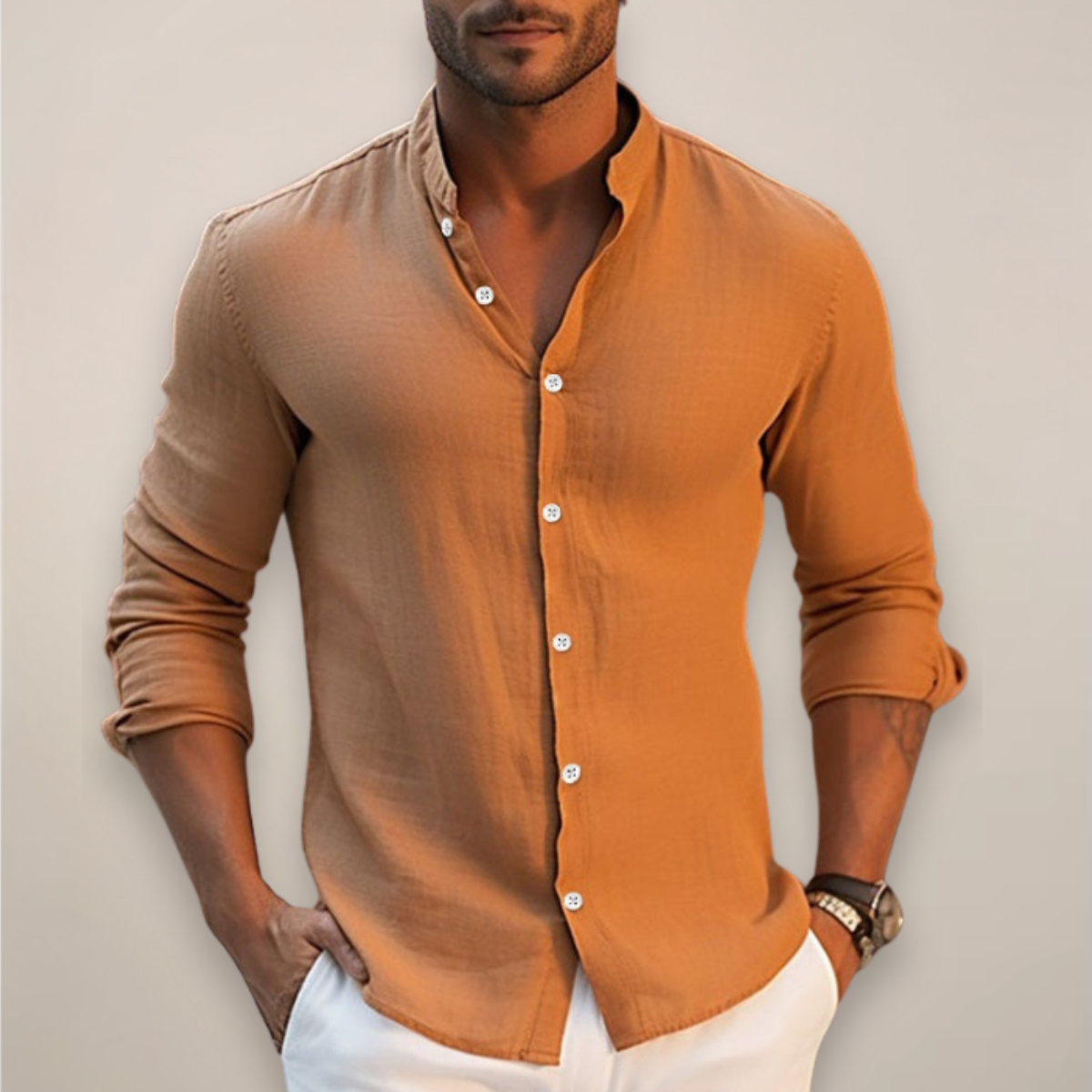 Chemise Homme Décontractée Été à Boutons
