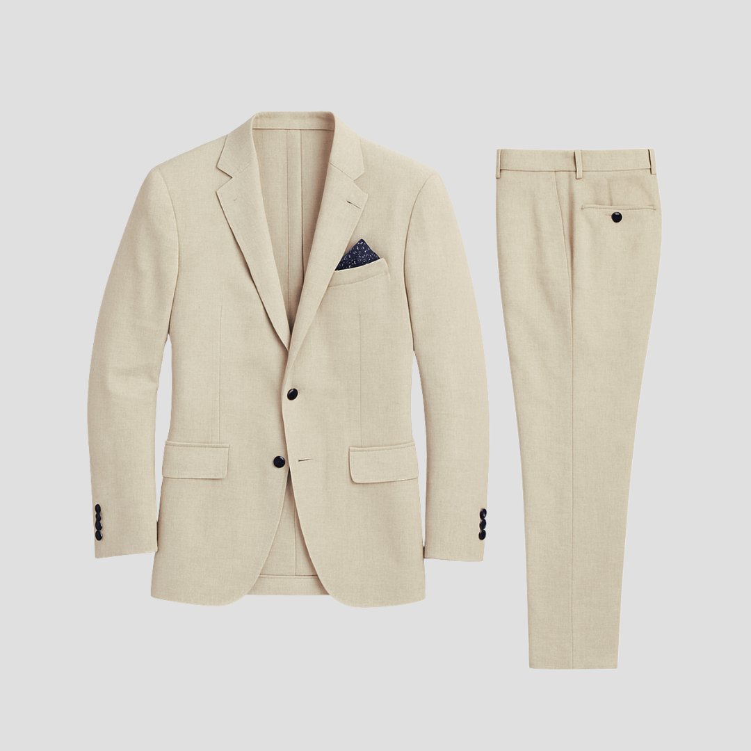 Costume Homme Carreaux Printemps Élégant