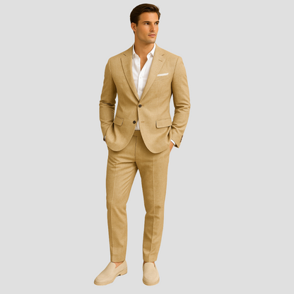Costume Homme Carreaux Printemps Élégant