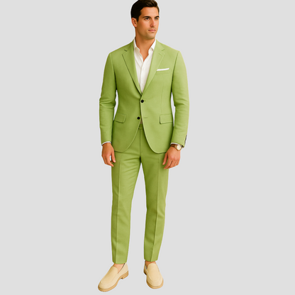 Costume Homme Carreaux Printemps Élégant