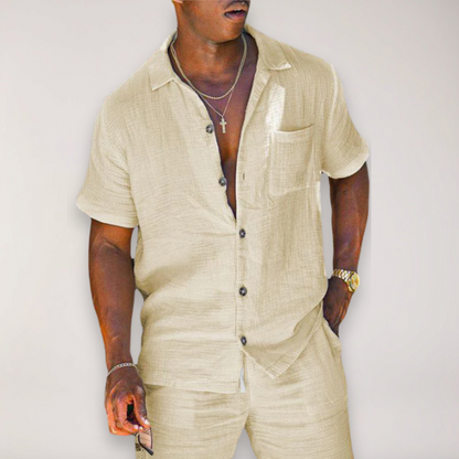 Costume Homme Décontracté 2 Pièces Été