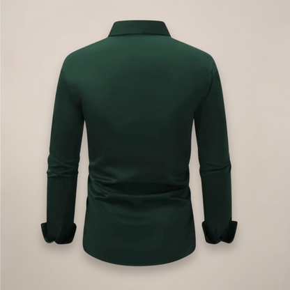 Chemise Homme Slim Fit Coton Printemps Élégant