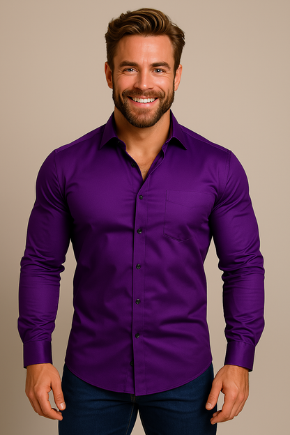Chemise Homme Printemps Taille Slim Fit