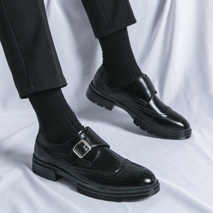 Chaussures Monk Strap Cuir Élégant Homme