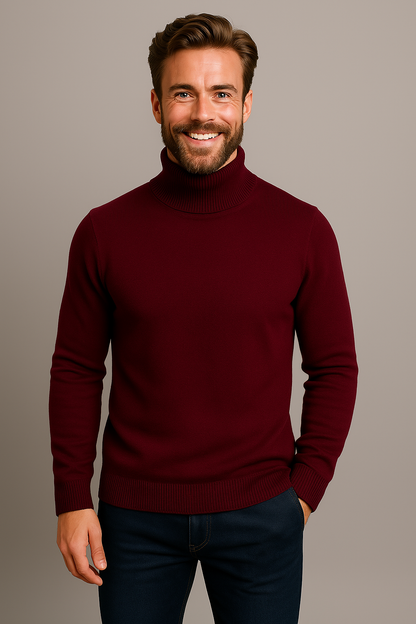 Pull Homme Col Roulé Printemps