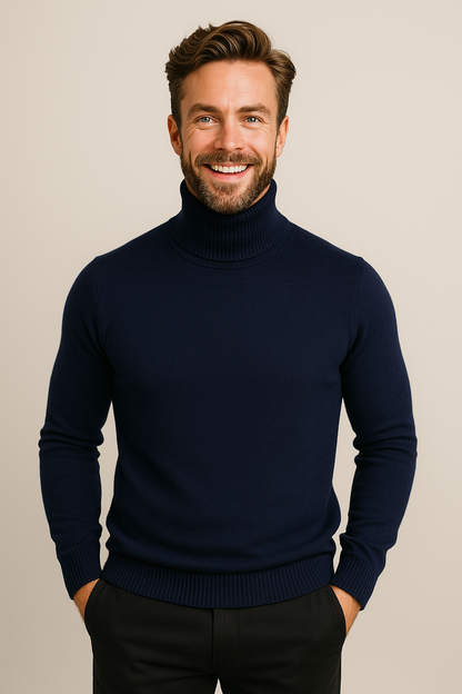 Pull Homme Col Roulé Printemps