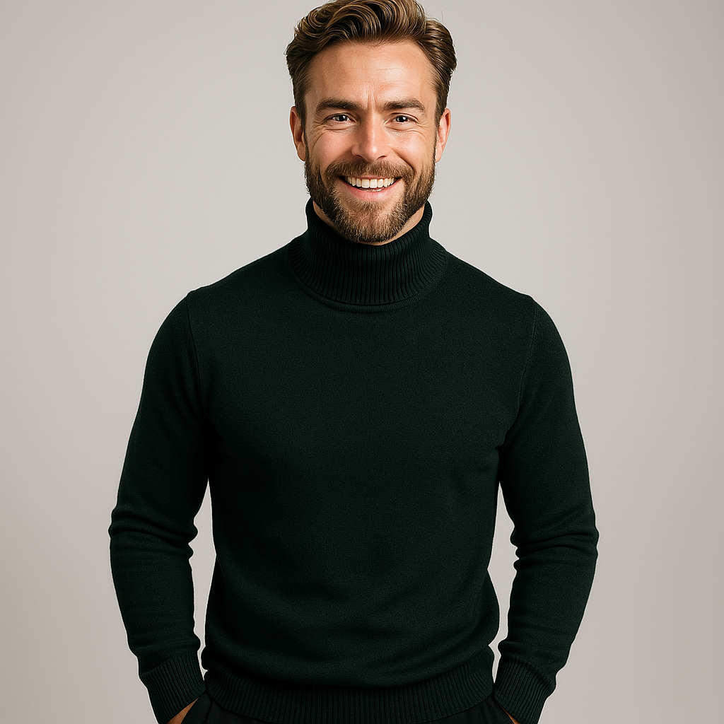 Pull Homme Col Roulé Printemps