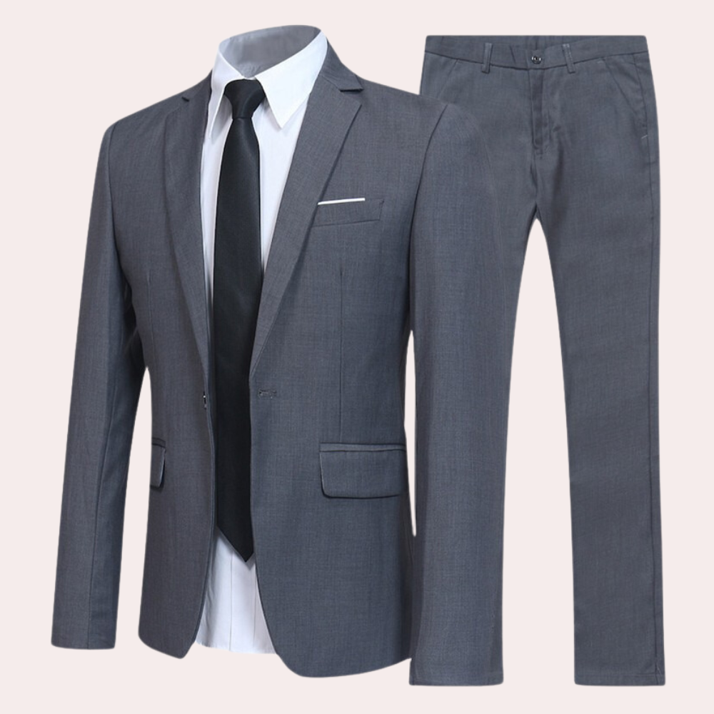 Costume Homme Printemps 2 Boutons Élégant
